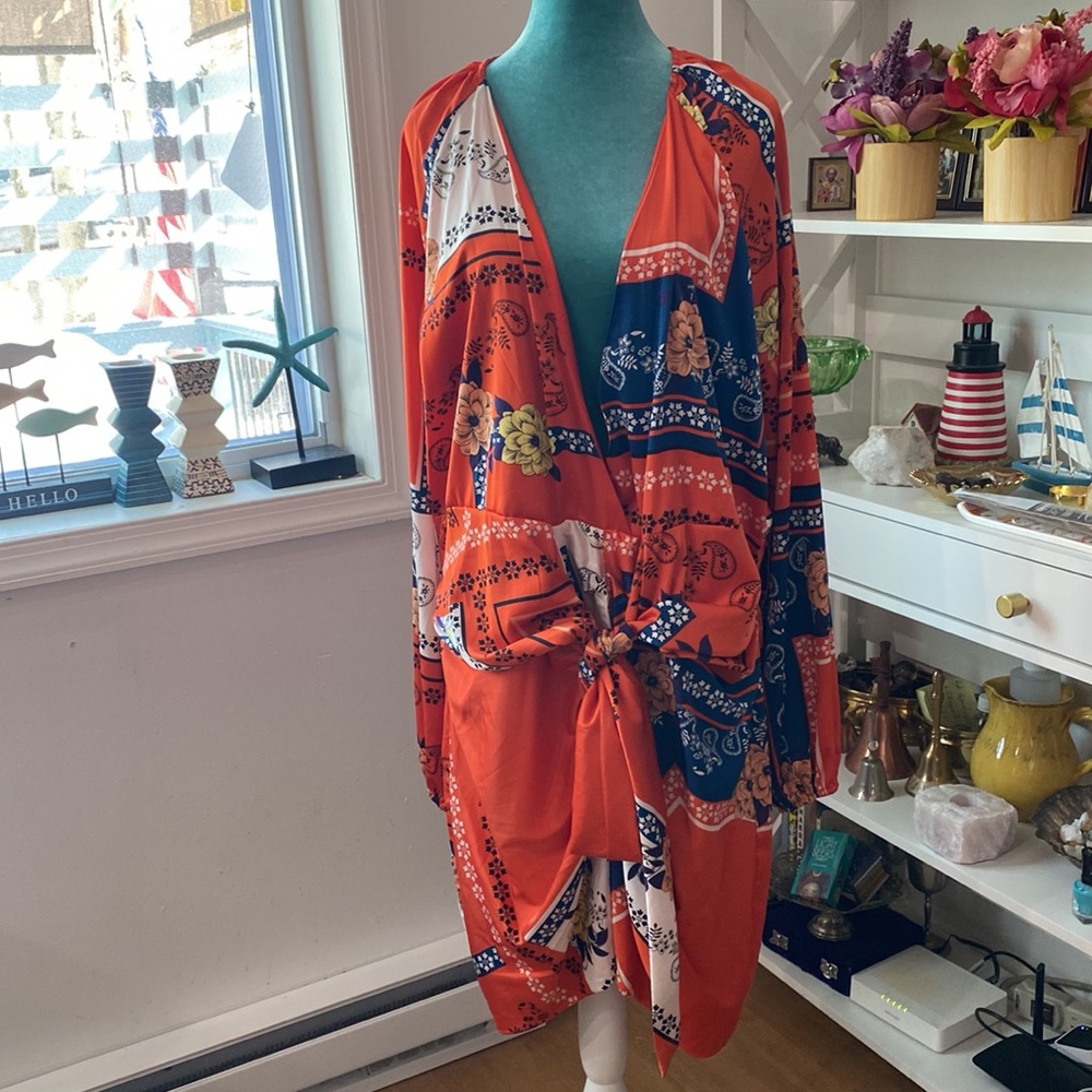 Fashion Nova All The Class Satin Mini Dress size 3X 🍊 - Picture 4 of 10